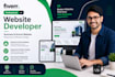 create a professional business or school website