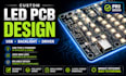 design custom led pcb, usb backlight pcb, led driver and lighting pcb