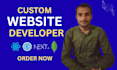 build rebuild custom website development full stack front end back end developer