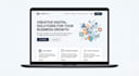 create modern landing page UI UX