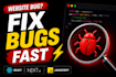 fix bugs, errors in your react, nextjs or javascript website