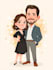 make family or couple caricature