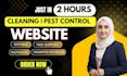 build high converting cleaning service website or pest control website