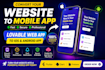 convert your lovable website to ios and android app