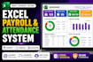 create excel payroll, timesheet and attendance automation system