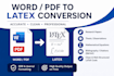 convert word to latex format thesis research papers and journals