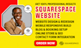 build a professional squarespace website design and redesign squarespace website