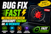 fix bugs in your javascript chatbot or ai website