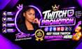 do twitch promotion and increase your twitch viewers