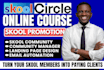 skool community promotion skool online course setup circle so community manager