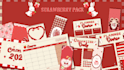 design a coquette kawaii stationery pack