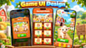 do puzzle and casual game UI design for you