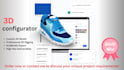 create interactive 3d product configurator for website using three js, glb file