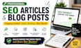 write SEO education digital learning tech blog writing articles and blog posts