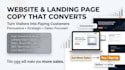write persuasive website copy and landing page copy that converts