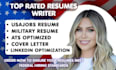 write 2 page federal resume government resume usajobs and executive resume