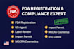 do fda registration, US agent, otc listing, label review