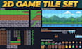do 2d game pixel tileset tile map rpg game map pixel art background environment