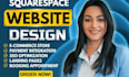 build a responsive squarespace website or landing page