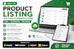 do ecommerce product listing