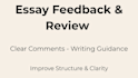 give detailed feedback on your academic writing
