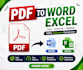 do professional PDF to word conversation
