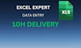 convert scanned PDF to excel within 10 hours
