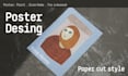 design a unique paper cut collage poster