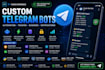 develop custom telegram bots