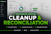 clean up and reconcile your quickbooks books