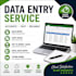 iwilll do accurate data entry, copy paste and typing work