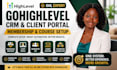 setup gohighlevel crm client portal go high level membership course ghl expert