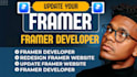 update framer website redesign framer website framer developer framer expert
