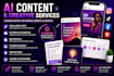create engaging ai content, captions, posts, creative ideas
