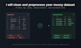 clean your dataset, spreadsheet and database for your need