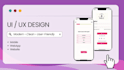 design UI UX, prototype and wireframes