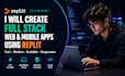 create full stack web app mobile apps using  replit supabase developer