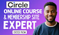 setup circle so community circle so online course setup circle so website