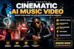 make a professional ai music video with cinematic visuals