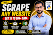 scrape any website data, leads, emails to excel, CSV, sheets