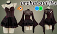 create custom vrchat outfits, clothing vrchat avatar  wears, weapon 3d cloth vrc