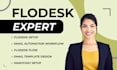 setup flodesk flows email template, manychat chatbot, flodesk account setup