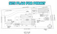 design plot plan map for residential lot permit and construction