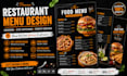 design premium editable restaurant menu