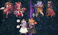 create pixel art character design pixel sprite sheet in retro 8bits 16bits indie