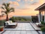 design landscape, terrace, backyard, pool, and patio
