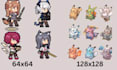 high quality 8 bit 16 bit pixel art character, animations sprite sheets game art