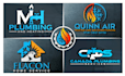 design a modern hvac and plumbing logo
