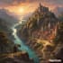illustrate medieval fantasy and sci fi maps