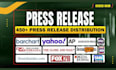write press release and press release distribution on yahoo press release